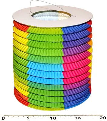 Immagine prodotto di Cilindro lanterna arcobaleno 15 cm