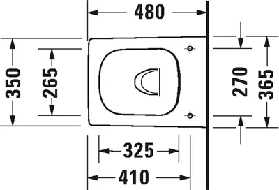 Produktbild von Duravit Wand-WC Compact Viu 251109, Rimless, 370x480 mm, 25730900001