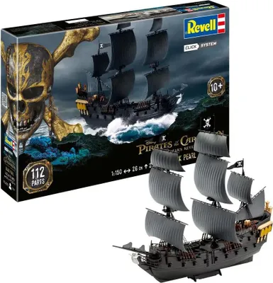 Immagine prodotto di Model kit to build - REVELL - Click System - Black Pearl Pirates of the Caribbean - No glue required - Pre-painted parts