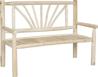 Produktbild von Gartenbank aus Teakholz - Hellnaturfarben - TULUM von MYLIA