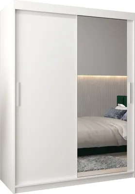 Produktbild von Kleiderschrank, Schiebetürenschrank Schlafzimmer, Schrank mit Spiegel TOKYO 2 150 cm
