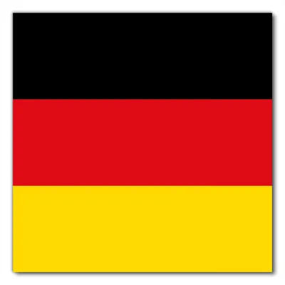 Produktbild von Wallario selbstklebende Möbelfolie/ Tischdecke für Innen und Außen, Größe: 70 x 70 cm - Deutsche Flagge