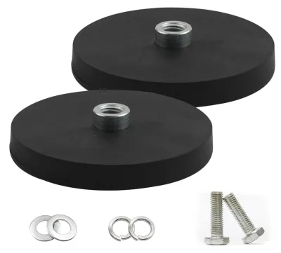 Obrázok produktu pre Balenie dvoch neodymových magnetov, priemer 66 mm, nosnosť 55 kg