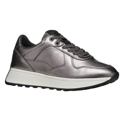 Produktbild von Geox - Damen Sneaker "D Amabel A", Leder FS11023 (39 EU) (Gun Metal)