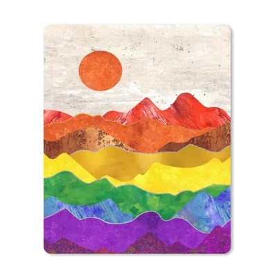 Produktbild von MuchoWow® Mauspad Mousepad Stolz - Schwul - Regenbogen 19x23 cm - Mousepads - Maus Mat - Pad - Mausunterlage - Mauspads - Spielen