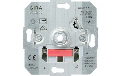 Produktbild von Gira Dimmer 60-400W Glühlampen Dreh-Ausschalter Schalten
