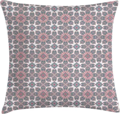 Produktbild von ABAKUHAUS Vintage Tribal Kissenbezug, Inspiriert Oriental ornamental design, 50 x 50 cm, Rose Mauve Taupe