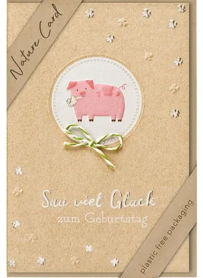 Produktbild von bsb 6930022 Geburtstagskarte - Natur Card, inkl. Umschlag