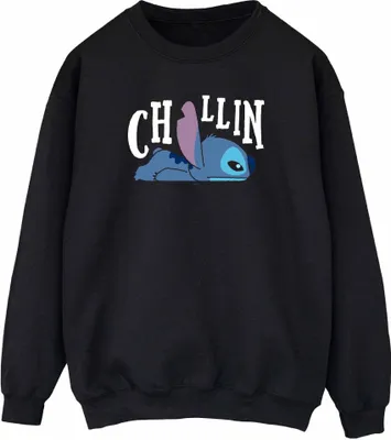 Produktbild von Disney - "Chillin" Sweatshirt für Damen BI48385 (M) (Schwarz)