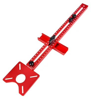 4-in-1 Frässchlitzbügel aus Aluminium, mm-Skala, für Holzbearbeitung