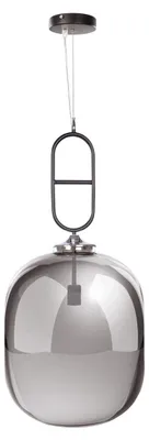 Zdjęcie produktu dla Lampa wisząca Calai II ze szkła dymnego szarego