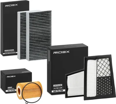 Produktbild von RIDEX Filterset Inspektionspaket Filtersatz passend für MERCEDES-BENZ M-Klasse (W164) R-Klasse (W251, V251) GL (X164)