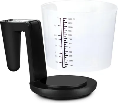 Image de Balance de cuisine Verre doseur 3kg 1200ml KV310 Noir