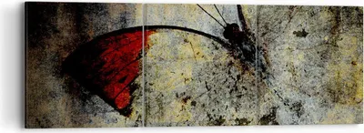 Produktbild von Bild auf Leinwand - Leinwandbild - Schmetterling Abstraktion - 90x30cm - Wand Bild - Wanddeko - Leinwanddruck - Bilder - Kunstdruck - Wanddekoration - Leinwand bilder - Wandkunst - CA90x30-3678