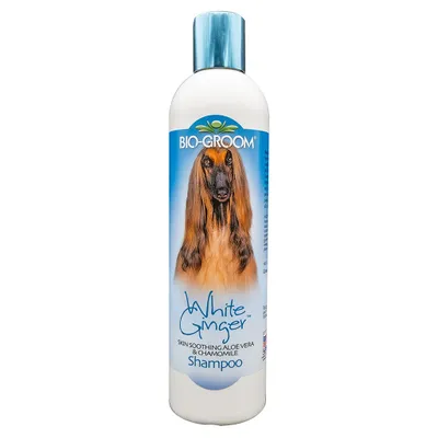 Produktbild von BioGroom White Ginger Haut beruhigendes Hundeshampoo mit Aloe Vera und Kamille, konzentrat 1:8, 355 ml (Verdünnt 3.2 L)