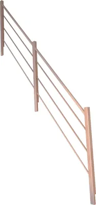 Zdjęcie produktu dla Balustrada schodowa model buk 3000-drewno-drewniane linki projektowe