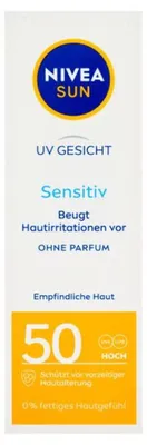 Productafbeelding van NIVEA SUN 80460 NIVEA SUN UV GESICHT Sensitiv Sonnenschutz Sonnencreme 50,0 ml
