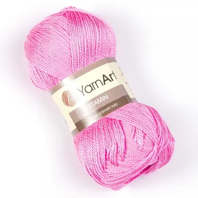Obrázek produktu pro YarnArt Etamin příze 30 g / 160 m - barva 436 bonbonová růžová - vyšívací příze
