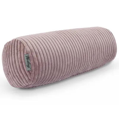 Produktbild von Herlag Kissenrolle ELLA 40x15 cm – kompakte Nackenrolle, Knierolle & Reisekissen, Flieder