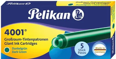 Produktbild von Tintenpatrone 4001 GTP/5 dunkelgrün Etui mit 5 Patronen Packung mit 10 Stück