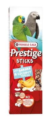 Image de Prestige Sticks Papageien mit Banane & Kokostopping - 2 Stück - 140 g