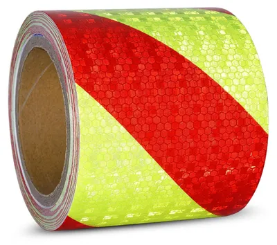 Produktbild von Reflektierendes Klebeband Rot/Gelb 20 m x 10 cm