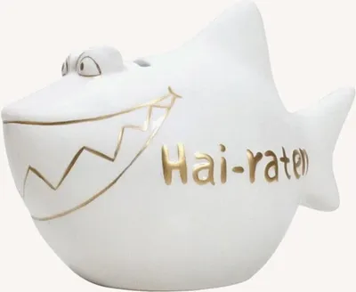 Produktbild von KCG 101360 Spardose Hai "Hai-raten" - Keramik, klein
