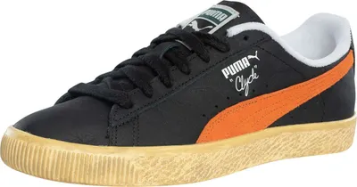 Produktbild von Puma Clyde Vintage-Sneakers aus Leder, Schwarz 44 EU
