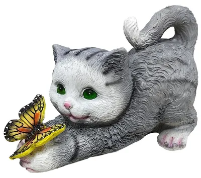 Produktbild von Gartendeko Katze mit Solar Licht, LED Figur, wetterfest, süße Tierfigur für Garten, Balkon & Terrasse, Geschenkidee für Katzenfans