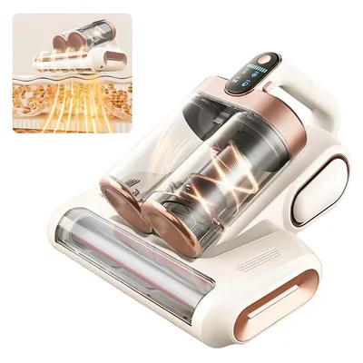 Produktbild von Schnurloser Matratzenstaubsauger 13000 Pa Absaugung Bettstaubsauger Milbenentfernungsgerät mit UV- C und Ultraschall für Staub Haustierhaare