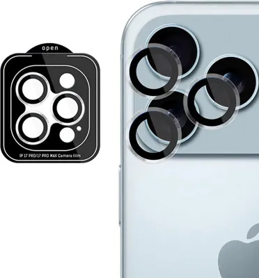 Produktbild von Kaamera kaitseklaas 3MK iPhone 17 Pro/17 Pro Max Pro, ringid, läbipaistev
