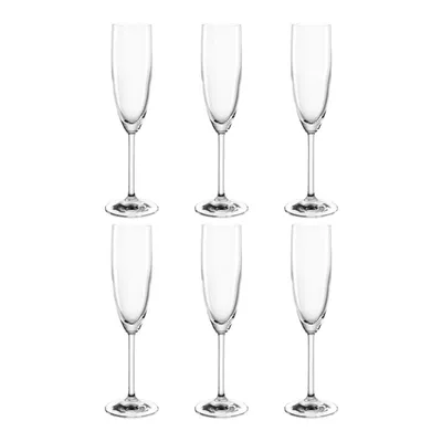 Produktbild von 6 x Sektglas Sektflöte Champagnerglas Stoßfest Serie TWIN 190ml LEONARDO