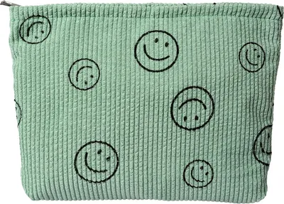 Zdjęcie produktu dla Juleeze JZTB0089 Kosmetyczka Smiley Zielona 27 x 5 x 17 cm