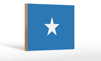 Produktbild von Holzschild Flagge Somalias 18x12 cm Flag of Somalia Dekoration