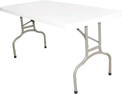Zdjęcie produktu dla Stół składany prostokątny Bolero, biały, 152 cm