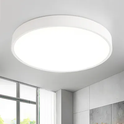 Produktbild von Style home 36W LED Deckenleuchte Deckenlampe Ultraslim Ø40x4cm, moderne runde Leuchte für Wohnzimmer Schlafzimmer Küche Büro Diele Flur (Weiß)