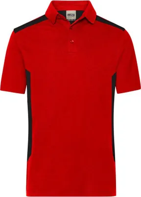 Produktbild von Men's Workwear Polo - STRONG - red/black, Gr. XL