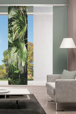 Produktbild von Home Wohnideen Schiebevorhang Digitaldruck Bambus-Optik "Jungola" 260 x 60 cm Grün