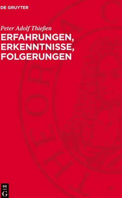 Produktbild von Erfahrungen, Erkenntnisse, Folgerungen
