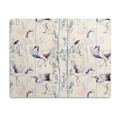 Produktbild von Vinyl-Unterlage – Rutschfeste Unterlage für Hundeschüsseln – Futtermatte für Katzen – 45x35 cm – Kranentanz