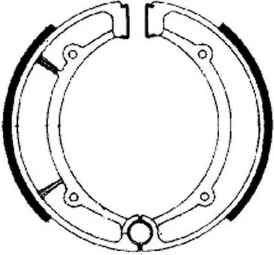 Produktbild von FERODO Bremsbackensatz Trommelbremse Hinten für YAMAHA MOTORCYCLES YP FSB736