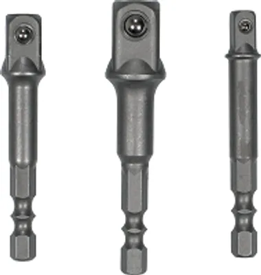 Image de Jeu d'adaptateurs pour perceuses et visseuses sans fil 1/4" + 3/8" + 1/2", 3 pcs.