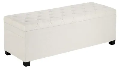 Immagine prodotto di Pouf con spazio contenitore, 110 x 40 x 40 cm, color beige