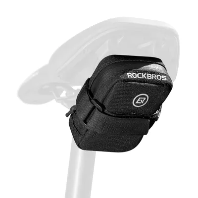 Immagine prodotto di ROCKBROS Borsa da sella per bicicletta Mini borsa portatile per attrezzi 0,35L Nero