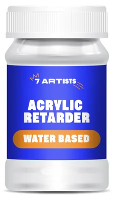 Produktbild von 7 Artists Acryl Retarder 100 ml Retarder für Acrylfarben | Acryl Verzögerer auf Wasserbasis für Nass-in-Nass-Malerei | Trocknungsverzögerer für Acryl