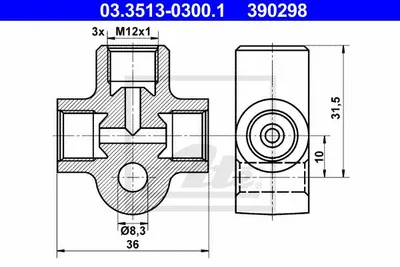 Produktbild von Adapter, Bremsleitung ATE 03.3513-0300.1