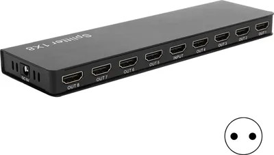 Zdjęcie produktu dla 100-240V F118 8 połączeń 1 wejście wyjście Rozdzielacz HDMI 1.4 Audio Video 1080P Nagroda UE