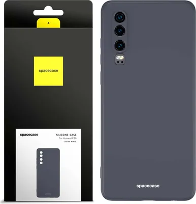 Image de Coque en silicone SPACECASE Coque en silicone pour Huawei P30 Noir