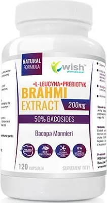 Immagine prodotto di WISH Brahmi Bacopa Monnieri Memoria Stress 120 capsule