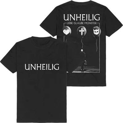 Produktbild von Unheilig T-Shirt Herren Cover2 schwarz Band-Merch, Bands 100% Baumwolle M